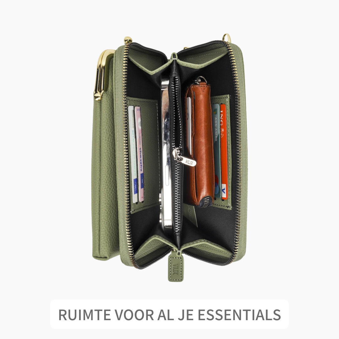 Universele telefoontas portemonnee Spijkerstof 3 vakken survival sporttas - Blauw Karabijnhaak Universele telefoontas portemonnee Spijkerstof 3 vakken survival sporttas - Blauw Karabijnhaak